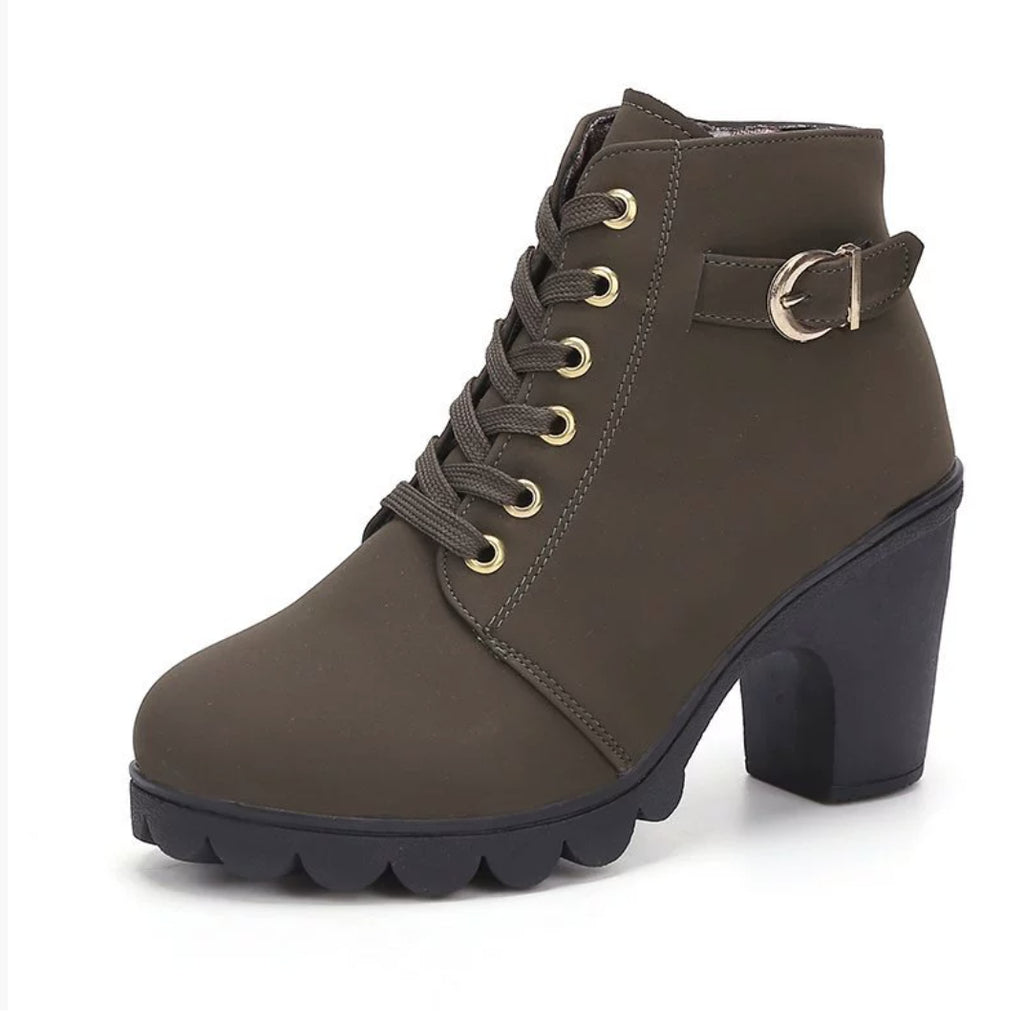 Liora Mid-Heel Ankle Boots
