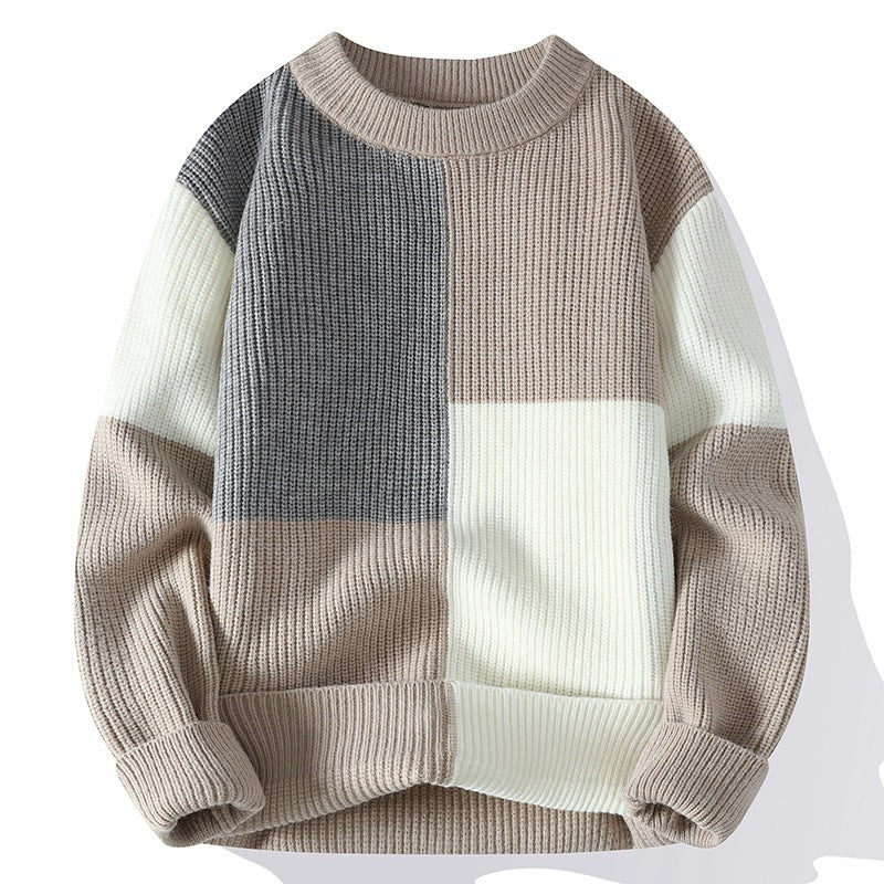 Alvano Chenilleブロックセーター