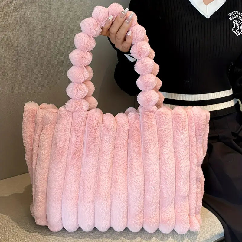 ふわふわしたトートバッグ
