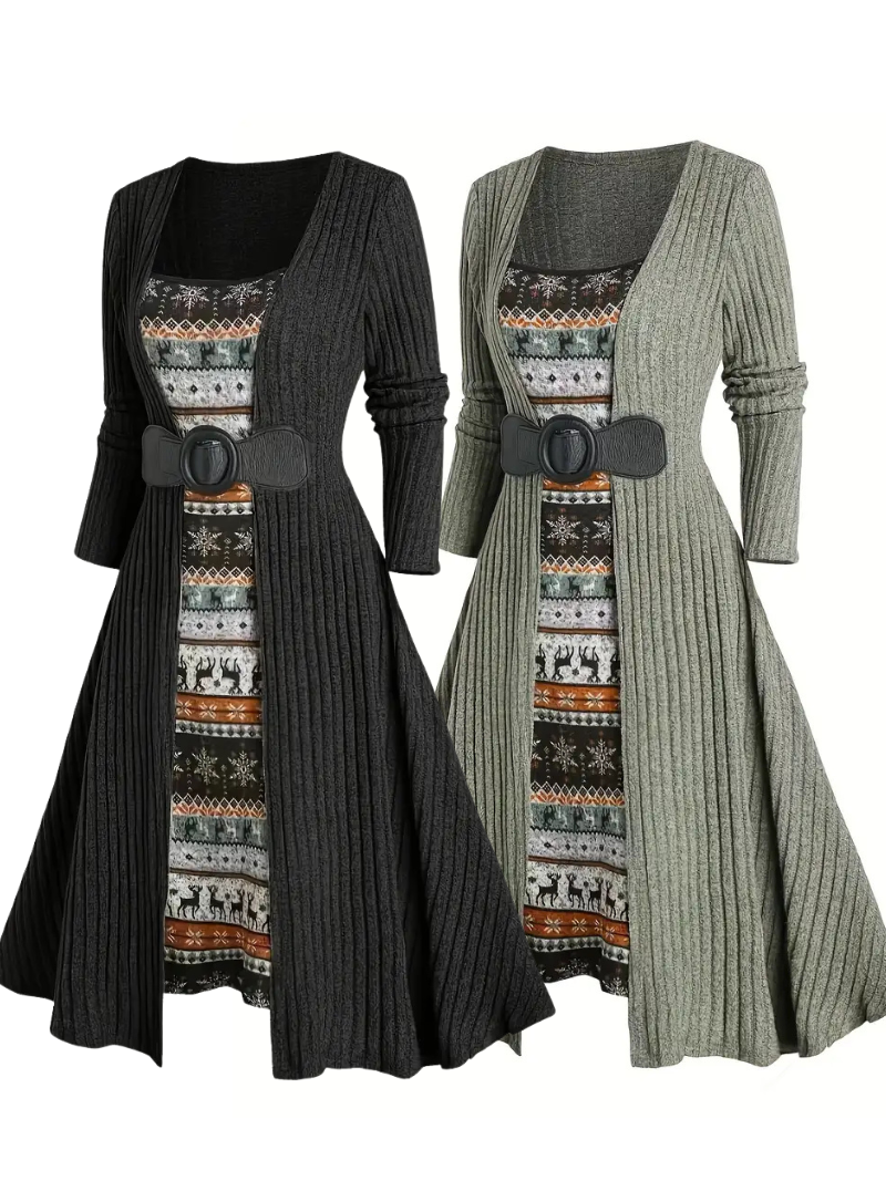 Liora Elegance Cardigan Dress