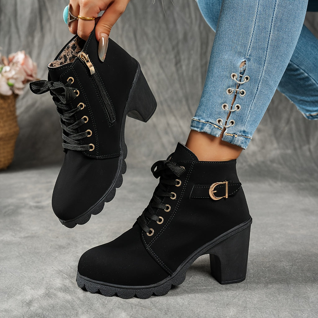 Liora Mid-Heel Ankle Boots