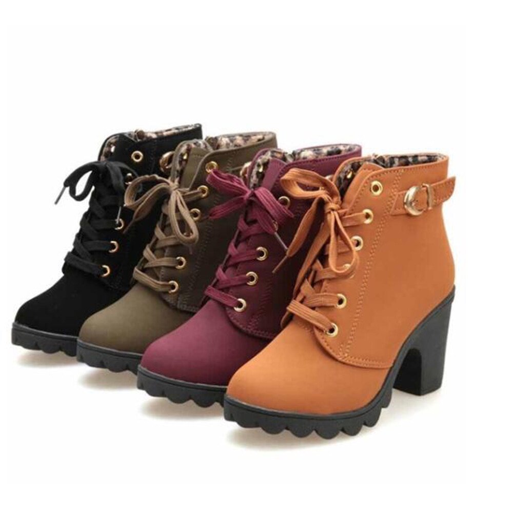 Liora Mid-Heel Ankle Boots