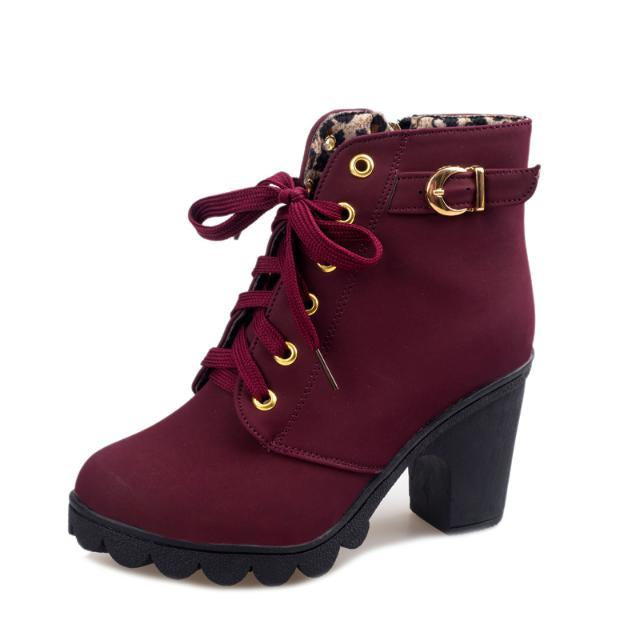 Liora Mid-Heel Ankle Boots