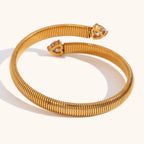 Textured Heart Bracelet
