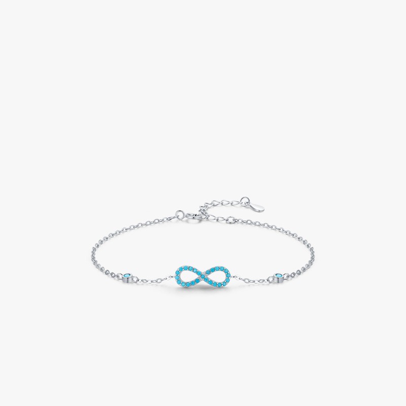 Blue Infinity Bracelet