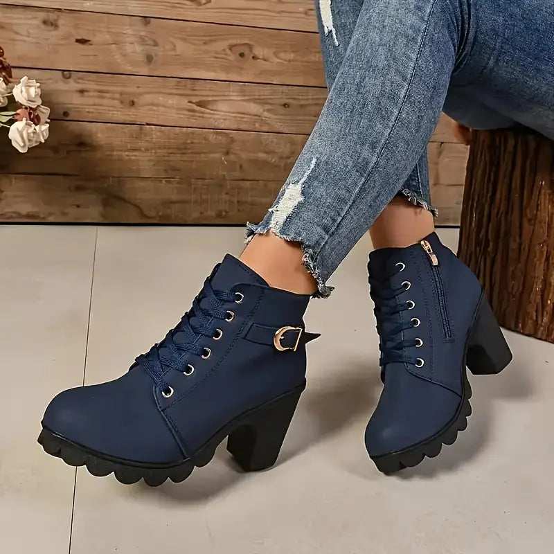 Liora Mid-Heel Ankle Boots